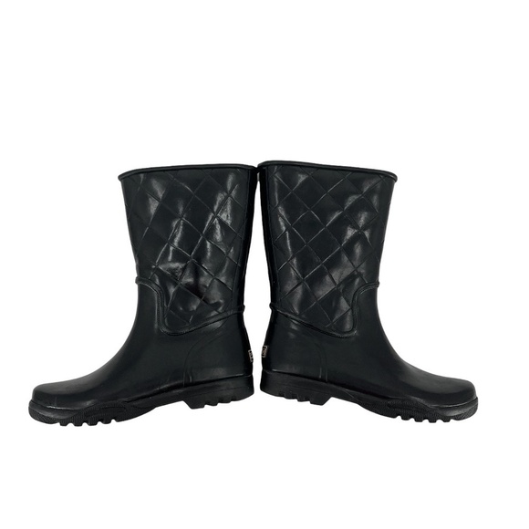 Sperry Top-Sider Black Nellie Quilted Rain Boots Size 6 Women’s - Picture 4 of 8